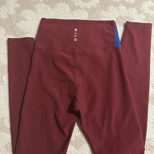 Women Burgundy Leggings